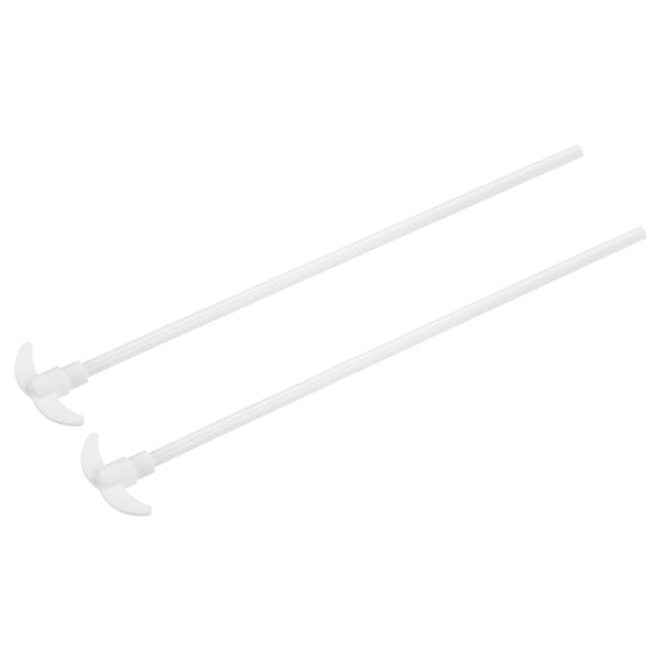 MECCANIXITY PTFE Electric Stirring Rod 300x52mm, Overhead Stirrer Mixer Shaft with Foldable Paddle, 2Pcs