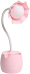 RIMIRICO Flower Table Lamp for Bedroom, LED Bedside Lamp Flexible Silicone Gooseneck Nightstand