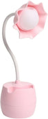 RIMIRICO Flower Table Lamp for Bedroom, LED Bedside Lamp Flexible Silicone Gooseneck Nightstand