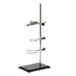 Laboratory Retort Support Stand for Titration Extraction - XMWangzi with Burette Clamp and 2 Flask Ring Clamps