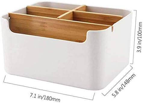 REPUS Industries Multi-Purpose Organizer & Storage Box, Remote Control Holder, MakeUp holder, Modern Desk Side