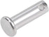 uxcell 8mm X 25mm Single Hole Clevis Pins - 304 Stainless Steel Flat Head Link Hinge Pin, 4Pcs