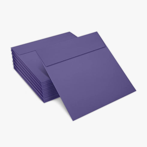 LUXPaper Square Invitation Envelopes - Peel & Press, 6" x 6", Wisteria Purple, 80lb. Text, 50 Qty