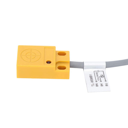 PNP NO Proximity Sensor Switch, 3 Wires Inductive Type DC12 to 24V, ABS Shell with Shielded Probe