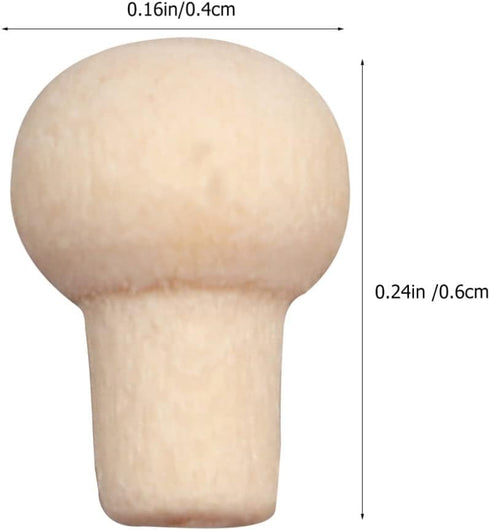 1 12 24Pcs Alipis Miniature Drawer Knobs Scale Tiny Furniture Accessories for Dollhouse Cabinet Door Handles Small Wood