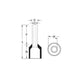 Black Wire Ferrule Connectors - 1000PCS 18AWG 1.0mm² Crimp Pin Cord End Terminals