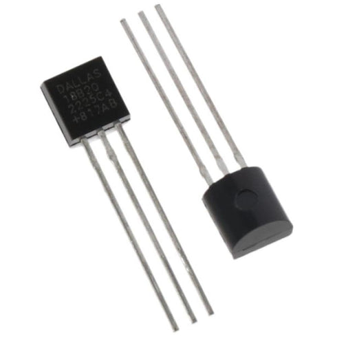 DS18B20 10pcs Black Durable 18B20 TO-92 3 Pins Wire Integrated Circuit Temperature IC Sensor
