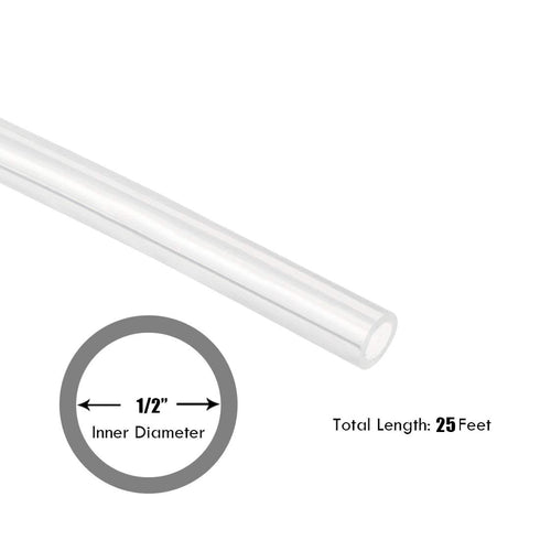 1/2" 1/2" 3/4" 25 ID Silicon Tubing, JoyTube Food Grade Silicon Tubing ID x OD Feet High Temp Pure Silicone Hose Tube