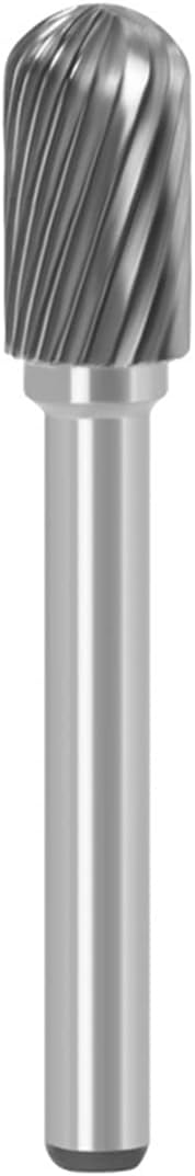 Tungsten Carbide Rotary Burr Die Grinder Bits, Single Cut Grinding Head 10mm with 1/4" Shank for Woodworking