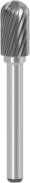 Tungsten Carbide Rotary Burr Die Grinder Bits, Single Cut Grinding Head 10mm with 1/4" Shank for Woodworking
