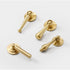 PIYYQNY 2 Pack 71mm) Drawer Pulls Dresser Knobs Brass Pendant Handle Gold Drawer Handle Bedroom Wardrobe Bedside Table