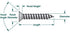 100 Qty #6 x 3/4" Flat Head Zinc Coated Phillips Head Wood Screws (BCP3)
