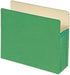 Smead File Pocket, Green, Straight-Cut Tab, 5-1/4" Expansion, Letter Size, 10 per Box (73236)