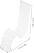 6pcs Cabilock Clear Acrylic Shoe Rack Elegant High Heel Sneaker Display Stand for Retail and Home Use Sturdy