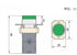 BOQZPZR 2Pcs NP2-BW3361 12V Reset LED Start Switch Self Nomally Open Button,Industrial Equipment Accessories Spare