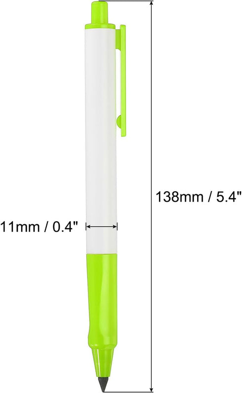 PATIKIL Inkless Pencil, 6 Pack Eternal Pencil Forever Pencils Replaceable Nib Magic Pencils for Writing Drawing Office Supplies, Green by PATIKIL