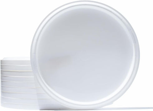 6-Count 1.5, 2.5, 3 Frozen Frozen Plastic Tub Lids | Fits and Gallon Tubs, BPA-Free & Reusable | Temperature-Resistant