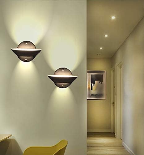 10W YIFONTIN Led Wall Mounted Sconce Face Up Bowl Light Indoor Modern Warm Lamp for Bedroom Livingroom Porch Stairwell