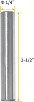 POWERTEC 71475 Hardened Steel Dowel Pins, 1/4 Inch, Heat Treated for Accurate Alignment, 10 Pack