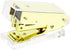 Yellow Gold Mini Stapler with Clear Acrylic Body, 18 Sheets Capacity, Cute Stapler for Office, School