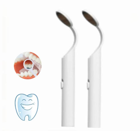 Dental Mirror for Teeth with Light,Inspection LED Tooth Mirror,Anti-Fog Mouth Mirror,Dentist Mirror for Inside Mouth