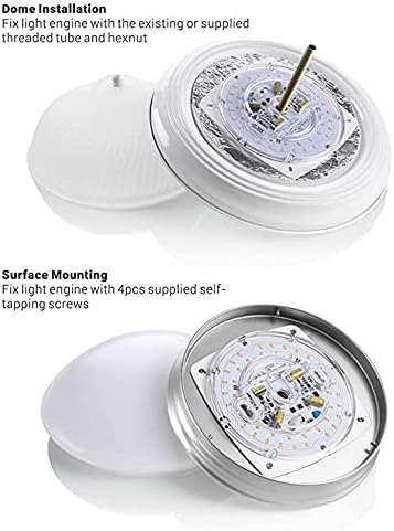 4" Dimmable 2700K5000K, 17W 120V, 80CRI, Dimming, 4" (5.39" Round LED Light Engine, CCT Selectable TRIAC PCB Overall)