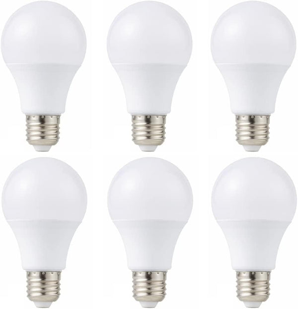 12V Low Voltage LED Light Bulbs - Daylight 7W E26 Standard Base, 60W Equivalent, Pack of 6