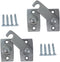QCAA Solid Brass Shutter Bar/Door Latch, 7/8" x 2-3/32", Satin Chrome, 2