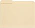 Office Depot File Folders, 1/3 Cut, Letter Size, 30% Recycled, Manila, Pack of 100