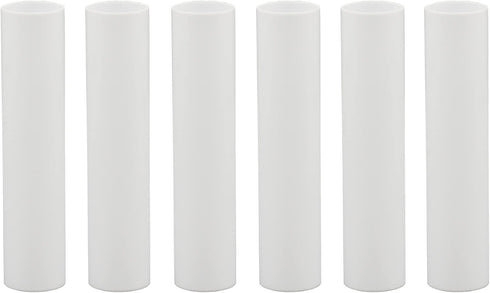 Creative Hobbies 1751 - Set of 6, 4 Inch Tall White Plastic