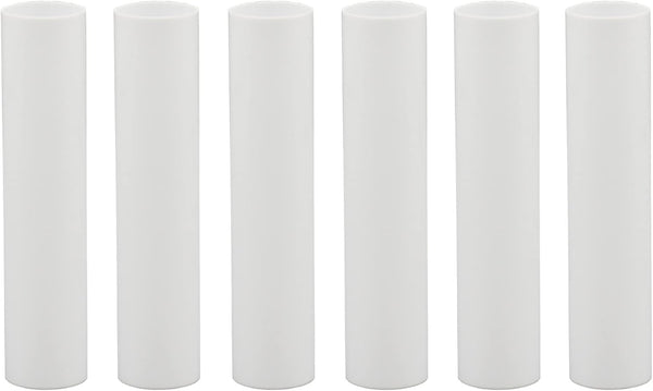 Creative Hobbies 1751 - Set of 6, 4 Inch Tall White Plastic