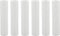 Creative Hobbies 1751 - Set of 6, 4 Inch Tall White Plastic