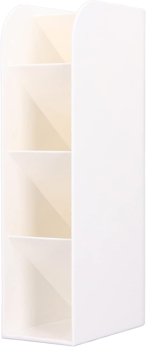 Zerodis Vertical Pen Organizer - White Desk Organizer Pen Holder for Office, School, Home & Art Supplies