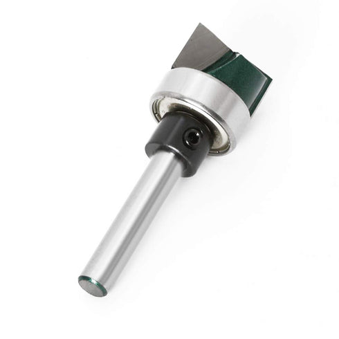 Yakamoz 1/4 Inch Shank Flush Trim Plunge Router Bit with Ball Bearing for Woodworking, 3/4" Cutting Diameter