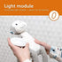 Zazu Kids Nightlight Plush Toy - Max The Monkey Stuffed Animal Night Light with Soothing Sound Machine for Babies