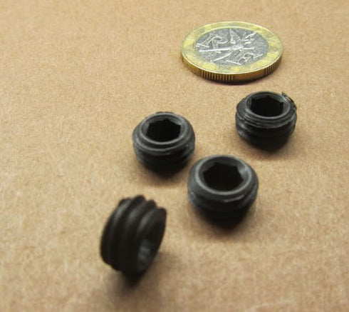 Generic Set 7/16"-14 .219" 10 Black Oxide Alloy Steel Hollow Lock Jam Screws x Length pcs