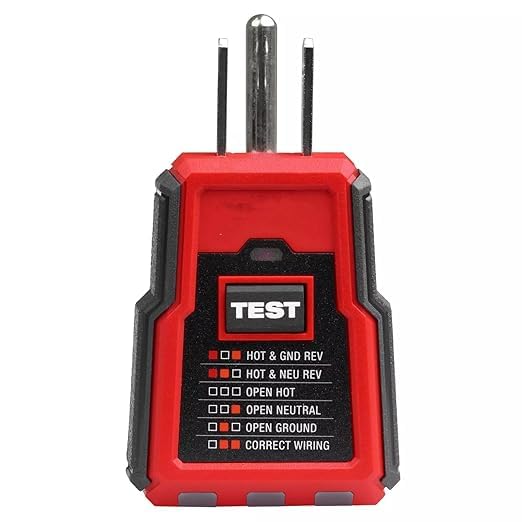 Fzbtt for Milw aukee 2223-20 GFCI Receptacle Tester, Electrical Outlet Plug Tester with