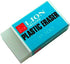LION Translucent White Plastic Erasers, 24 EA/Box, 1 Box (P-100)