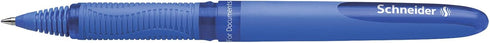 Schneider One Hybrid C Rollerball Pen - 0.5 mm Hybrid Conical Tip, Light Blue Barrel, Box of 10