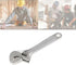 Silver Open End Wrench, Steel 2.5inch Adjustable Spanner for Repairing, Mini Hand Tools, Keychain Accessories