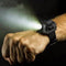 Maxbei Waterproof LED Tactical Display Rechargeable Wrist Watch Flashlight Multi Tools Outdoor Lighting