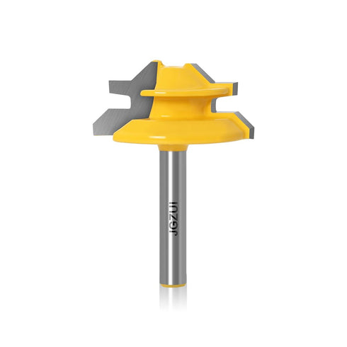 45 Degree Lock Miter Router Bit 1/4 Inch Shank.Woodworking Tools Joint Router Bits Wood Milling Cutter Glue Joint Tools Set (1/4inch Shank, 1-1/2")