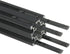 10PCS Black Straight Line Inside Connector Joint Bracket, 3.9 Inch with M5 Screws for 6mm T Slot Aluminum Profile