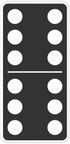 Azeeda 'Domino Game Tile' White Premium Vinyl Decal Sticker Waterproof, Durable & Easy