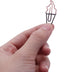 Gullor 20 Cute Paper Clips, Vegetable Shape Paperclips, Memo Clips, Shaped Bookmarks, Pieces, Ice Cream