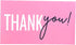 RXBC2011 2x3.5 Inch Pack 100 Thank You for your support Cards Handwritten Lettering Design Thank you small business