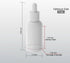 1oz (30ML) (Pack 6) White Coated Eye Glass Dropper Bottles with White Cap and Pipettes, UV Safe Bottles for Essential