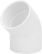 3" 45 Degree PVC Elbow Pipe Fitting Connector, Socket x Socket for Home Sewer Plumbing Water Line