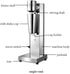 Qgnaewnoyj Commercial 180W 18000RPM, Milkshake Maker | Stainless Steel Drink Mixer for Smoothies, Malt, Milk Tea Ideal