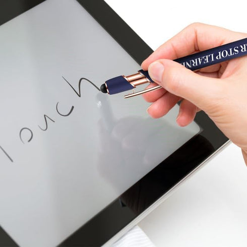 Inspirational Quotes Ballpoint Pen, 2-in-1 Touch Screen Stylus, Retractable with Stylus Tip, 1.0 mm Black Ink, 10 Count